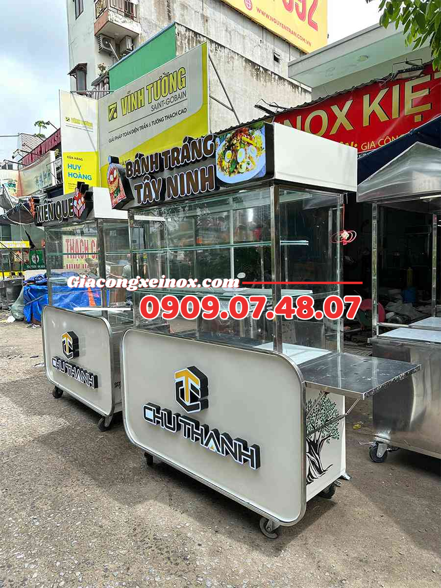 Xe ăn Vặt Bánh Tráng 1m2 MS02
