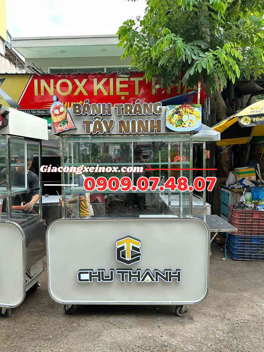 Xe ăn Vặt Bánh Tráng 1m2 MS02