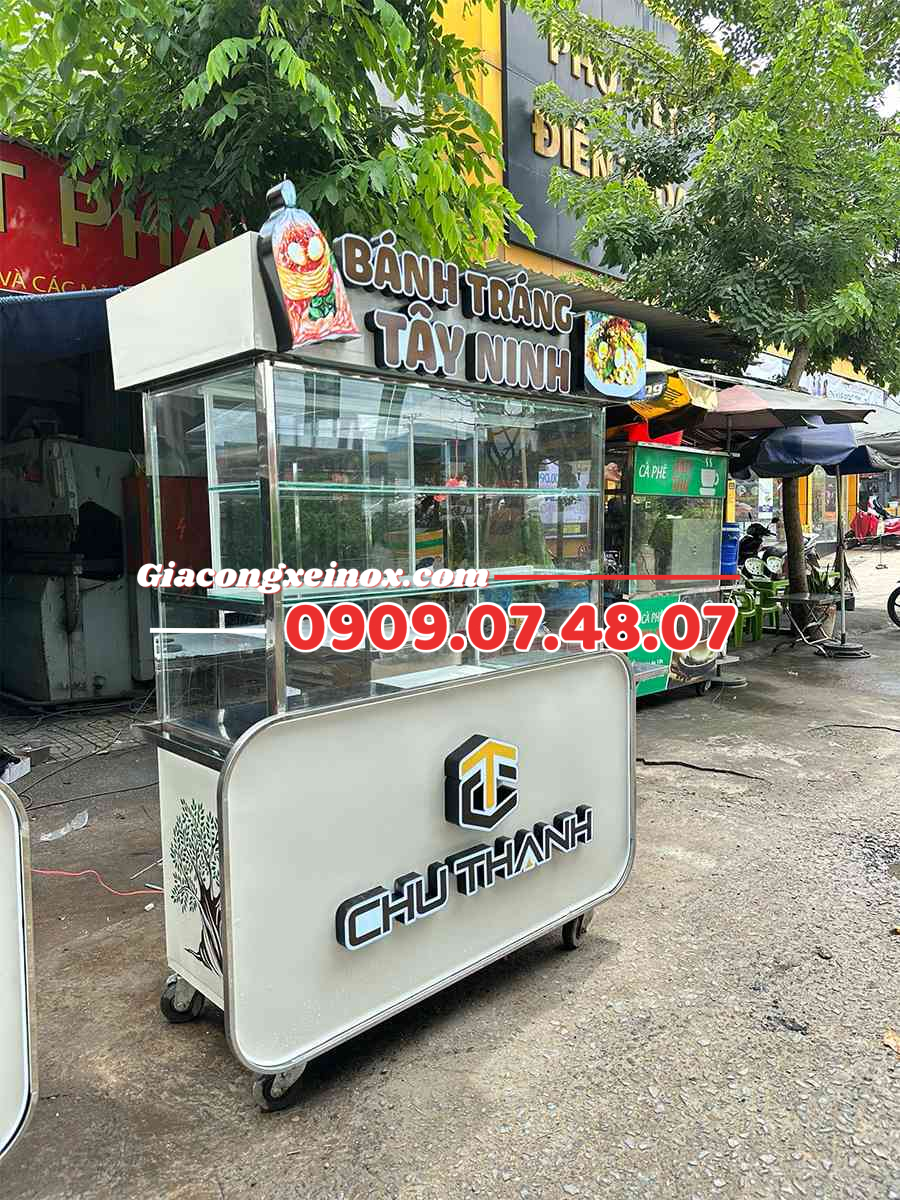 Xe ăn Vặt Bánh Tráng 1m2 MS02