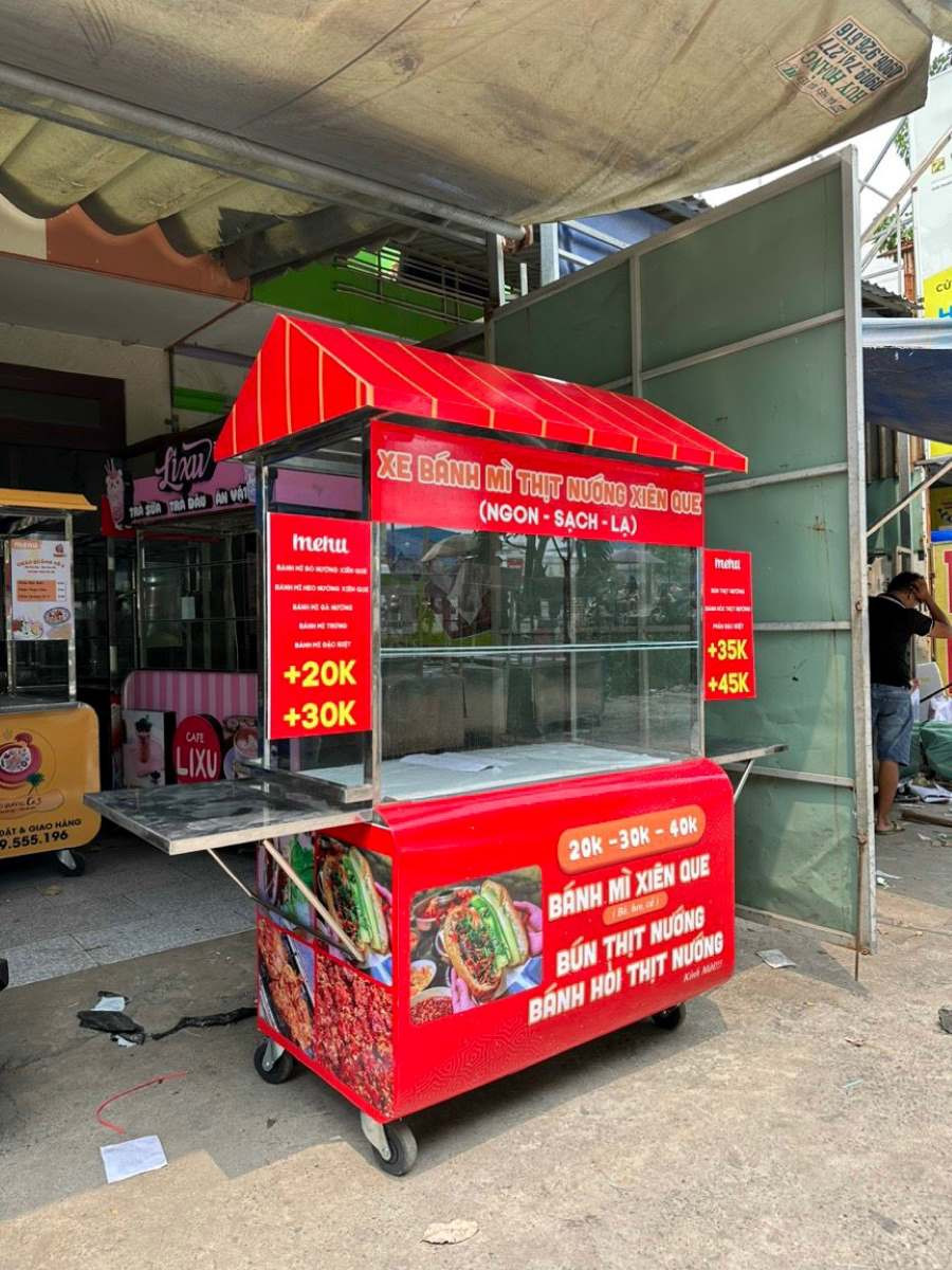 Xe bánh mì 1m2 mẫu 15 Xe Bánh Mì 1m2 Mẫu 15