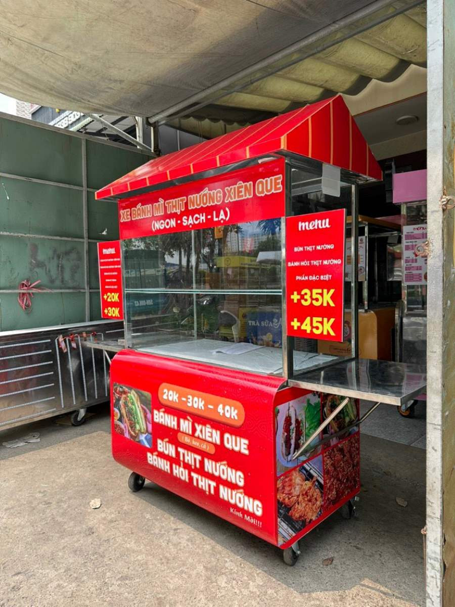 Xe bánh mì 1m2 mẫu 15 Xe Bánh Mì 1m2 Mẫu 15