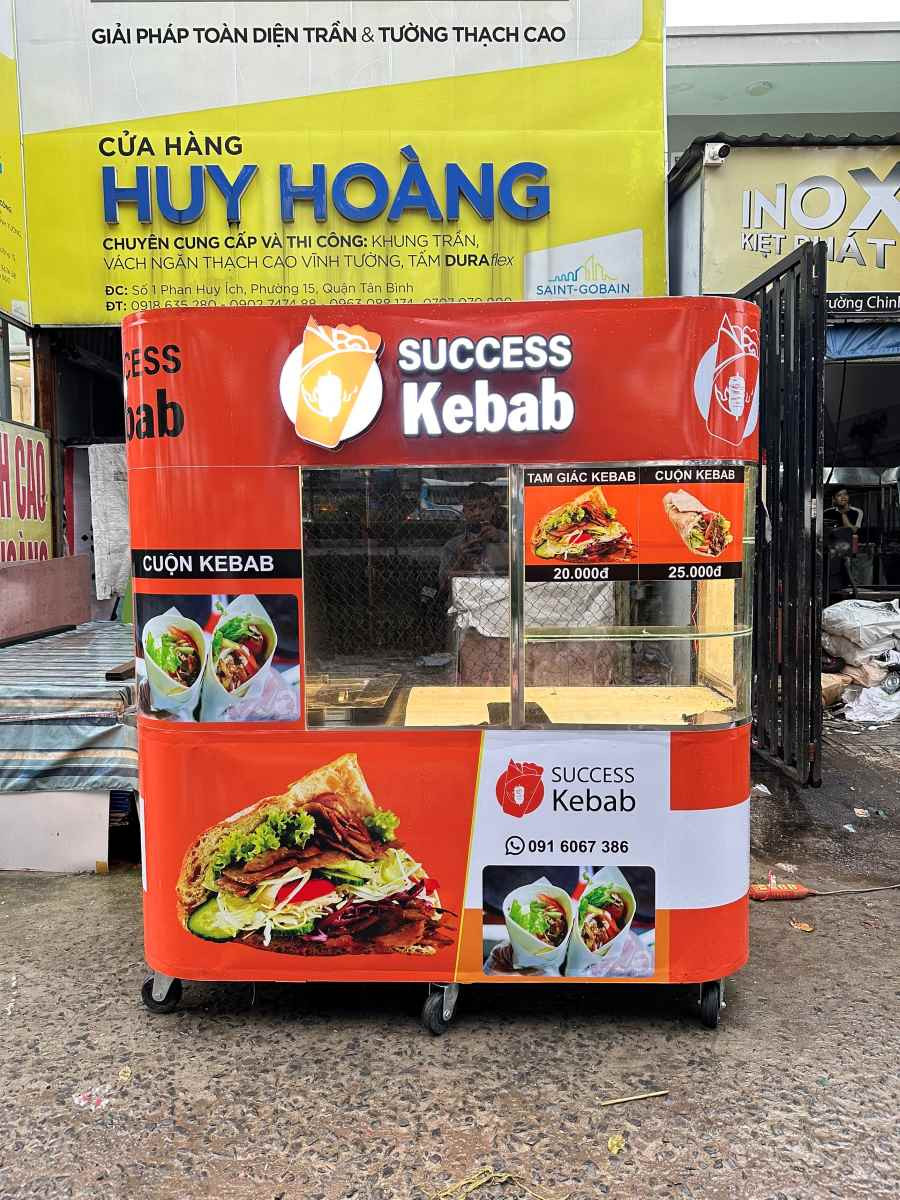 Xe Bánh Mì Doner Kebab 1m8 MS02