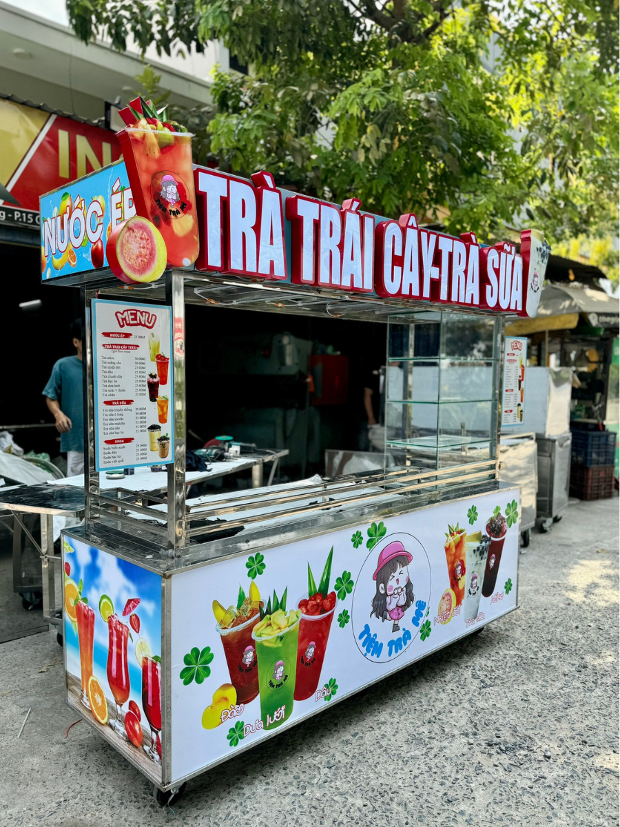 Xe trà sữa trà trái cây 2m