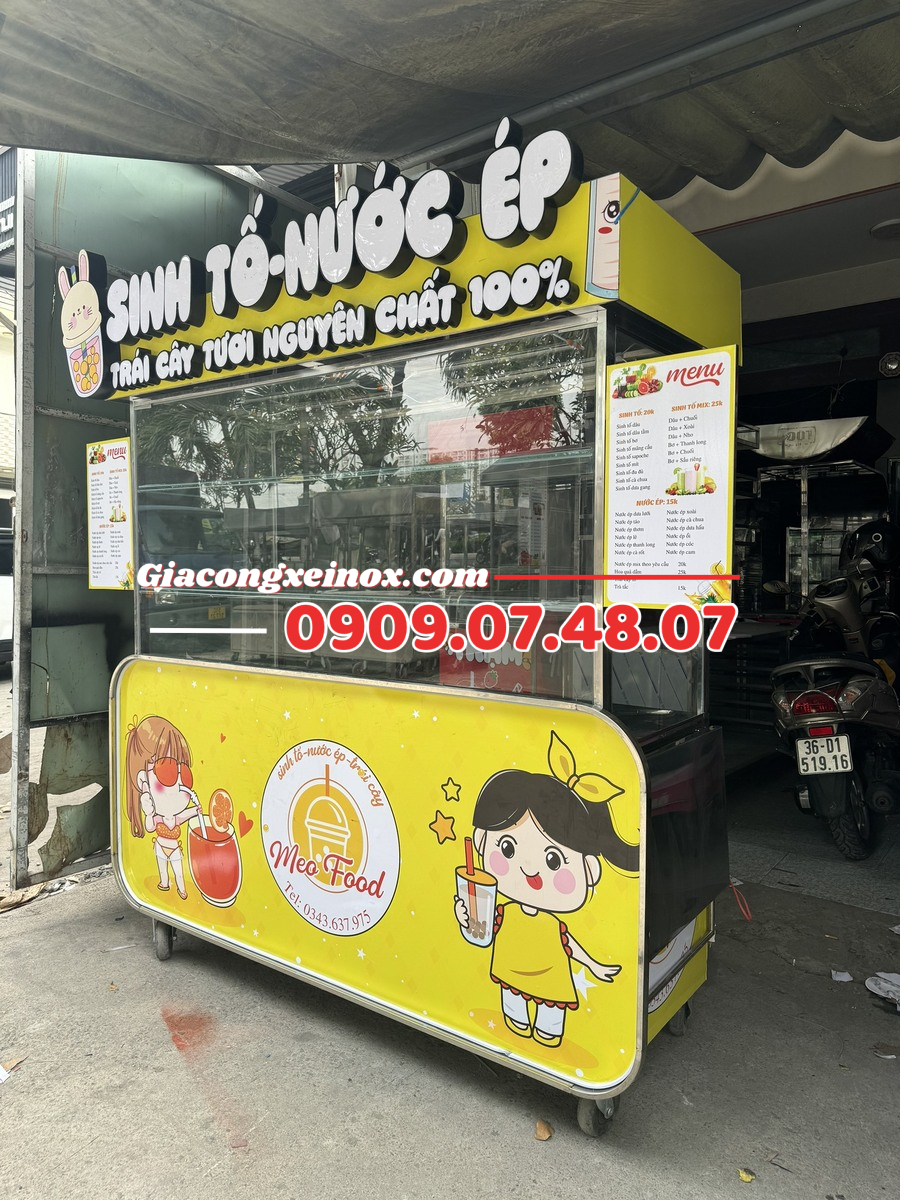 Xe nước ép sinh tố 1m6