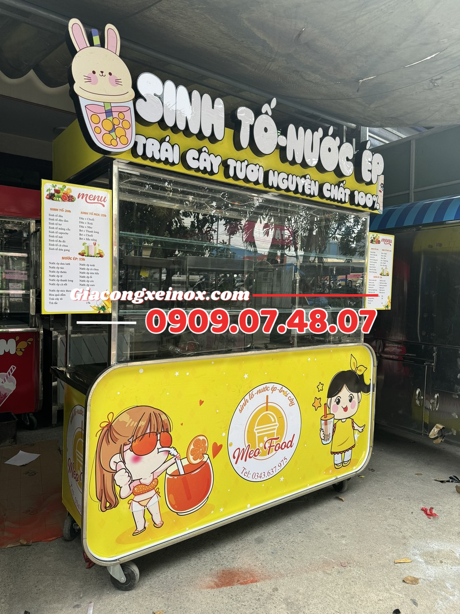 Xe nước ép sinh tố 1m6