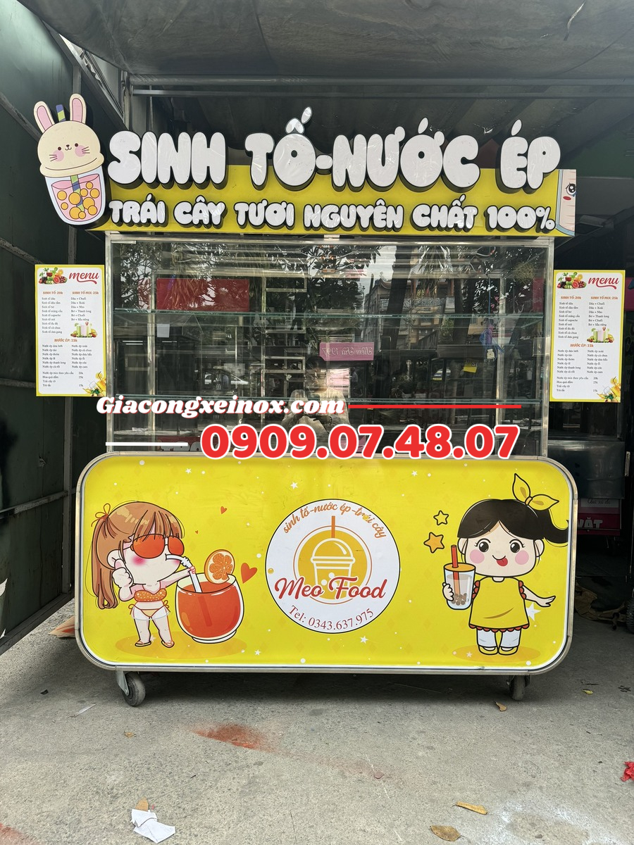Xe nước ép sinh tố 1m6