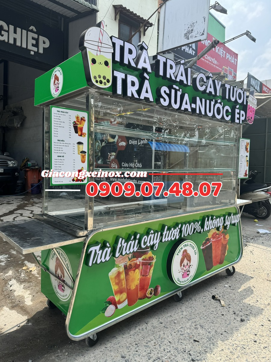 Xe trà sữa nước ép 2m 2024