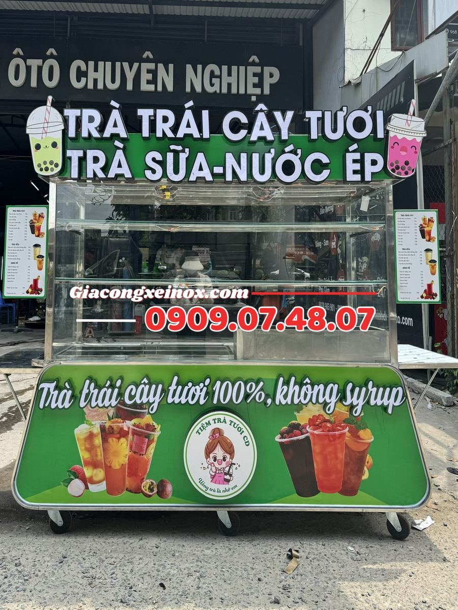 Xe trà sữa nước ép 2m 2024