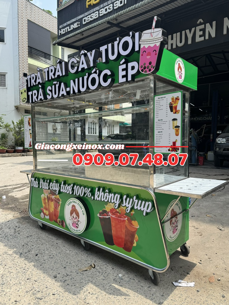 Xe trà sữa nước ép 2m 2024