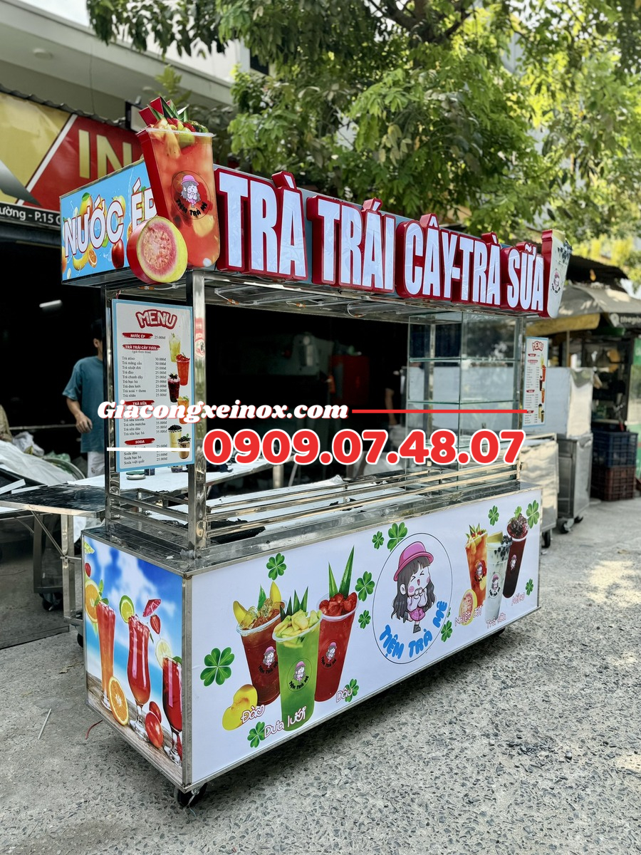 Xe trà sữa trà trái cây 2m