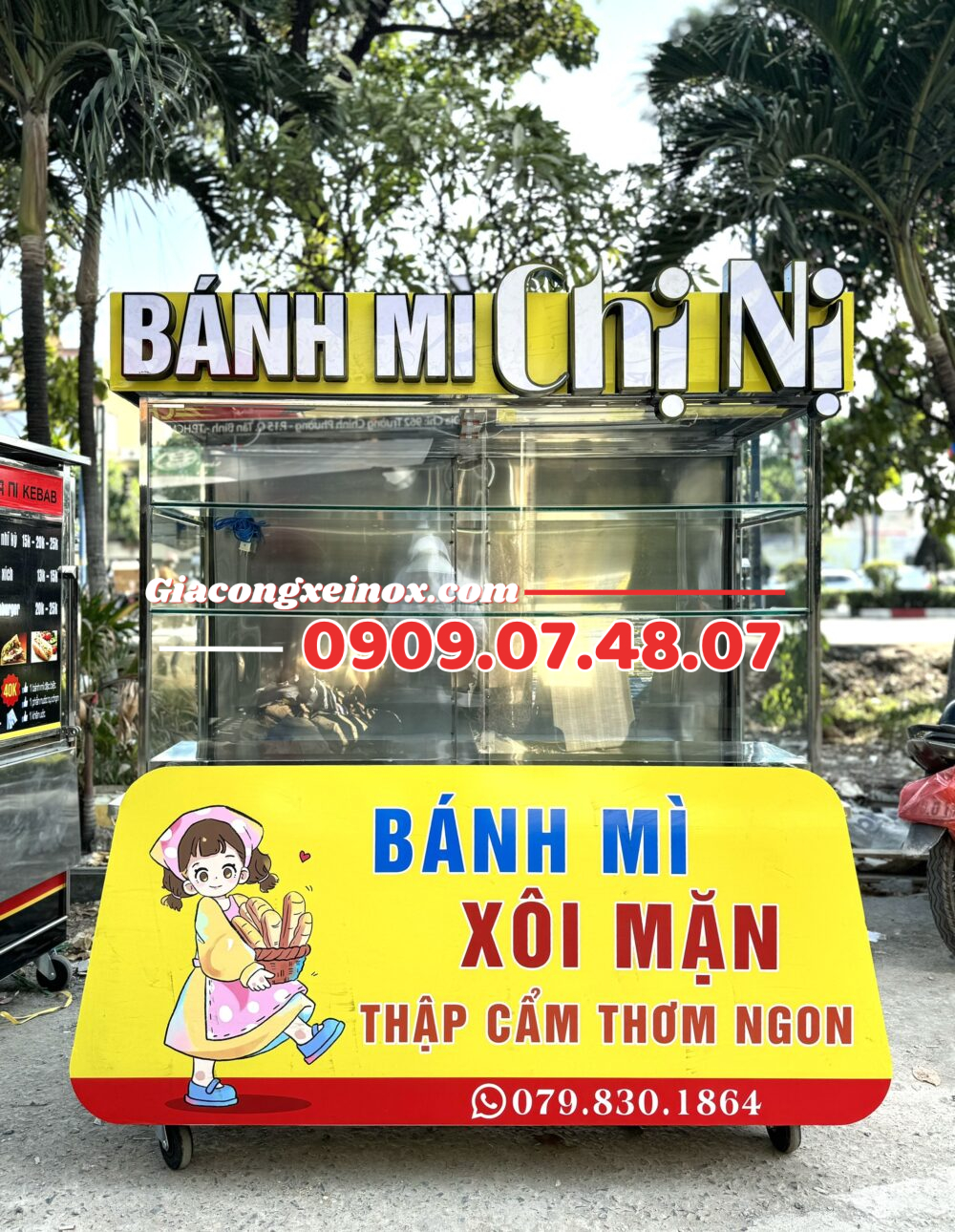 Xe bánh mì 1m4