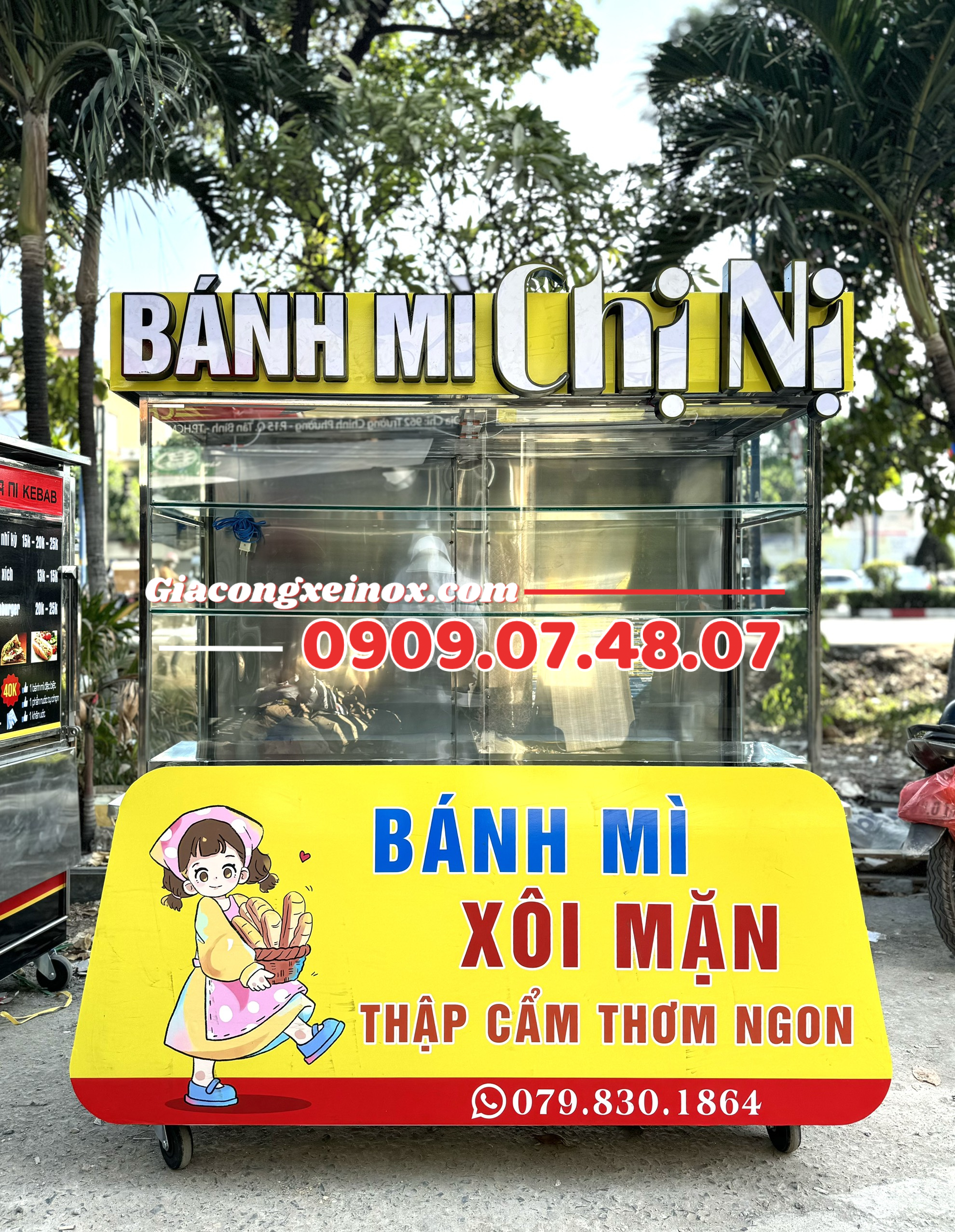 Xe bánh mì 1m4