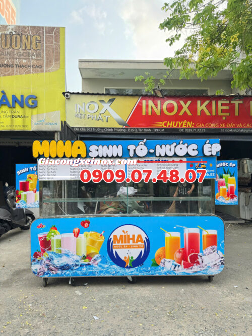 Xe Bán Sinh Tố Màu Xanh Biển - 2M4 2