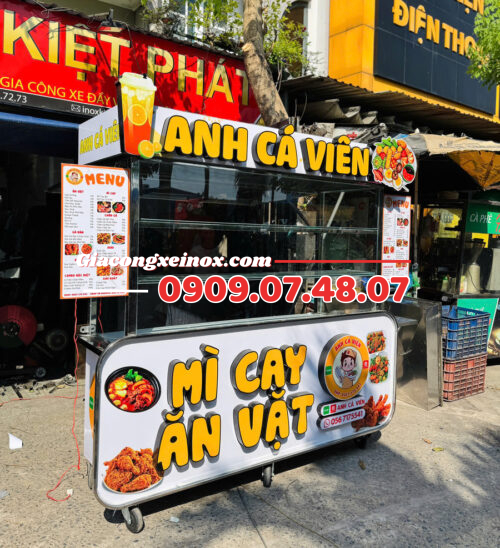 Xe ăn vặt - cá viên chiên 2025 - 1M8 2
