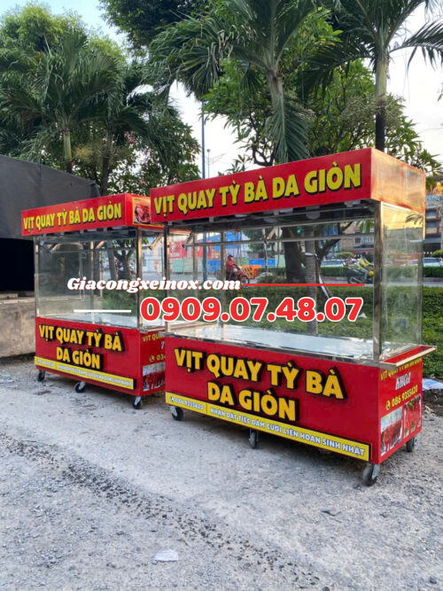 Xe Inox Vịt Quay Tỳ Bà 2M