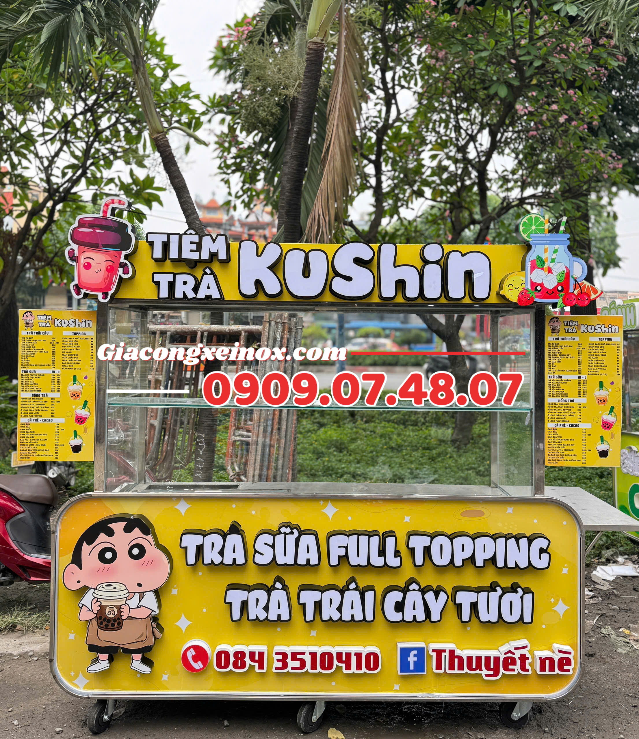 Xe Trà Sữa Tone Vàng - 1M8